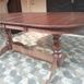 Дерев'яний стіл овальний Нерб 120х80+40 см горіх темний 096СТ фото 5