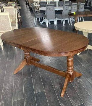 ➤Ціна 10 350 грн UAH Купити Кухонний стіл 160х90(+40) з натурального дерева Нерб➤Горіх ➤Стіл обідній➤Nerb➤127.3СТ фото