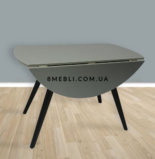 ➤Цена 6 200 грн UAH Купить Стол обеденный Оинотна-Нас 90х50(+20х2) mini серо-черный ➤графит + серый ➤Стол обеденный ➤Remrofib➤0085REM фото