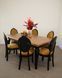 Комплект стіл кухонний 160х90(+40) + стільці з круглою спинкою 6 шт венге 362ММЕ фото 1
