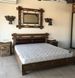 Ліжко дерев'яне Сілеб 200х200 під старовину 0120МЕКО фото 1