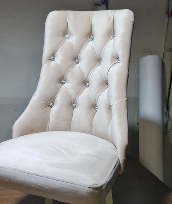 ➤Ціна 5 500 грн UAH Купити Крісло-стул м'який Ініфті на дерев'яних ніжках 8➤світло-сірий + білий ➤Крісло стілець➤Rotanes➤0105SEN фото