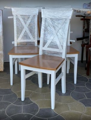 ➤Ціна 2 400 грн UAH Купити Кухонний стілець із натурального дерева твердий➤Білий ➤Стільці дерев'яні ➤Еко➤1425ST фото