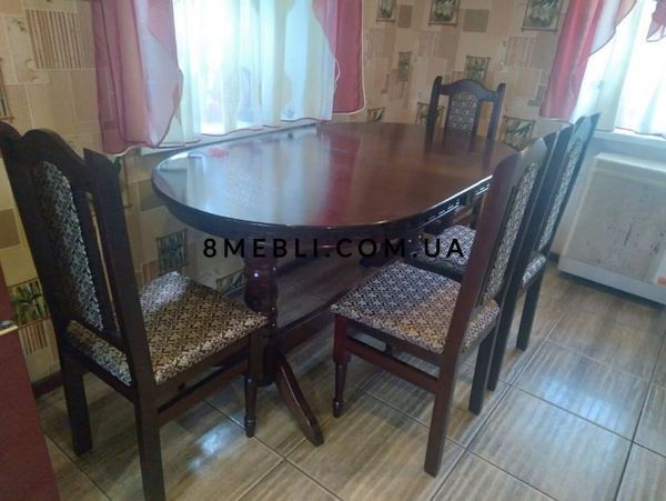 ➤Цена 18 450 грн UAH Купить Комплект обеденный стол и стулья 1+6 Нерб 160х90 +40 вставка венге ➤Венге ➤Обеденный стол и стулья➤Nerb➤00003КОМ фото