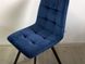 М'який стілець 40х45х85 на металевих ніжках синій 0270JAM фото 12