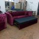 Стильний диван із спальним місцем пряма тканина бордо 1009PLN фото 10
