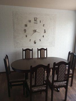 ➤Цена 16 725 грн UAH Купить Комплект стол кухонный Нерб 120х80(+40) + стулья мягкие 6 шт орех 2 ➤Орех светлый ➤Обеденный стол и стулья➤Rotanes➤2283SEN фото