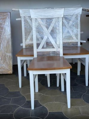 ➤Ціна 2 400 грн UAH Купити Обідній стілець із твердими сидінням та спинкою➤Білий ➤Стільці дерев'яні ➤Еко➤1426ST фото