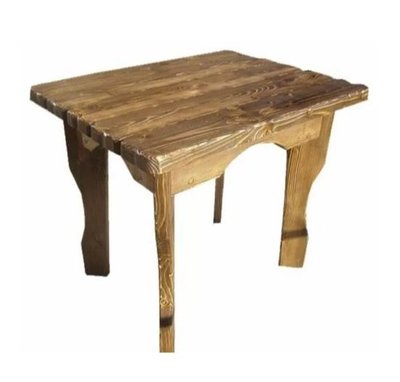 ➤Ціна 10 140 грн UAH Купити Дерев'яний стіл під старовину для обідньої зони Натаніель 80х120➤горіх світлий ➤Стіл у альтанку➤Еко➤314 фото