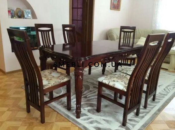 ➤Ціна 51 536 грн UAH Купити Стіл дерев'яний на різьблених опорах для вітальні Макар 2000х900 (+400) білий з патиною➤Білий ➤Стіл обідній➤Еко➤203СТ фото