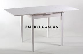 ➤Ціна 5 850 грн UAH Купити Стіл кухонний Онірам-Нас 78х70(+70) білий➤Білий ➤Стіл обідній➤Remrofib➤0104REM фото