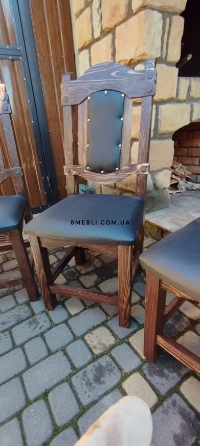 ➤Ціна 2 130 грн UAH Купити Дерев`яний стілець Леафар СТ-33 під старовину 2➤Горіх світлий ➤Стільці під старовину➤МЕКО➤0059МЕКО1 фото
