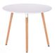 Комплект кухонный стол круглый нераскладной D60 МДФ белый + стулья 4 штуки 006K_JASK фото 3