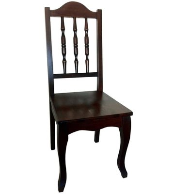 ➤Ціна 2 625 грн UAH Купити Дерев'яний стілець для сучасної кухні 42x44x100 твердий лак темний горіх➤Темний горіх ➤Стільці дерев'яні ➤Nalp➤744PLN фото