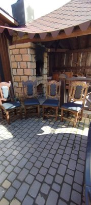 ➤Ціна 2 130 грн UAH Купити Дерев`яний стілець Леафар СТ-33 під старовину 3➤Темний горіх ➤Стільці під старовину➤МЕКО➤0059МЕКО1 фото