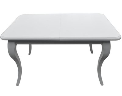 ➤Ціна 14 700 грн UAH Купити Обідній стіл білий розкладний 150х90(+40) масив дерева➤Білий ➤Класичні➤Nalp➤347PLN фото