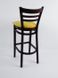 Барний стілець високий дерев'яний 46х45х117 м'який M0044 тканина жовта 188ММЕ фото 5
