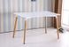Комплект обеденный стол прямоугольный нераскладной 70х100 МДФ белый + 4 стула пластик белый 008K_JASK фото 5