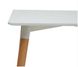 Комплект обеденный стол прямоугольный нераскладной 70х100 МДФ белый + 4 стула пластик белый 008K_JASK фото 4