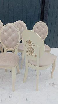 ➤Цена 4 087 грн UAH Купить Стул для гостиной 47х45хh105 с круглой спинкой ivory 2 ➤Ваниль ➤Стулья с круглой спинкой➤Rotanes➤2214SEN фото