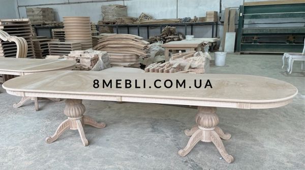➤Ціна 41 205 грн UAH Купити Стіл у вітальню Снаворп 200х100(+50х2) ivory var 5➤Молочний ➤Стіл обідній➤Ренарф➤0035FRA фото
