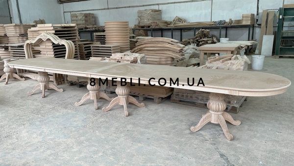 ➤Ціна 41 205 грн UAH Купити Стіл у вітальню Снаворп 200х100(+50х2) ivory var 5➤Молочний ➤Стіл обідній➤Ренарф➤0035FRA фото