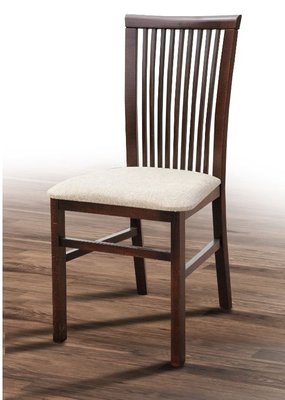 ➤Ціна 2 044 грн UAH Купити Кухонний стілець із твердою спинкою з натурального дерева 43х44х92 горіх➤Горіх ➤Стільці з м'яким сидінням та твердою спинкою➤Kit➤081AVN фото