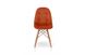 Комплект стіл нерозкладний 80х120 скло загартоване ніжки метал + 4 стільці лофт велюр помаранчевий 010K_JASK фото 15