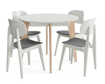 ➤Цена 6 515 грн UAH Купить Стол кухонный круглый Рам D100 деревянный natural-white ➤natural-white ➤Столы круглые➤Kulvpa➤0030PAV фото