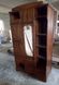 Шкаф деревянный с зеркалом 120х58хh210 под старину 3 0205МЕКО фото 1