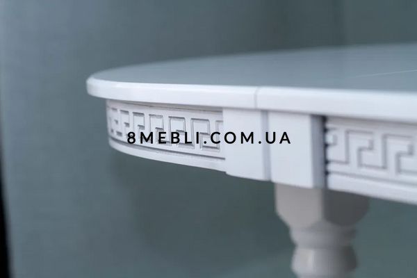 ➤Цена 8 925 грн UAH Купить Стол обеденный раскладной Nerb 120х80(+40) из массива дерева белый ➤белый + бежевый ➤Стол обеденный ➤Nerb➤1050BRN фото