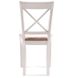 Стол для кухни из массива дерева 45x48x93 сиденье мягкое спинка крестообразная лак белый 838PLN фото 17