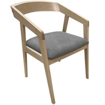 ➤Ціна  UAH Купити Дерев'яний стілець для сучасної кухні 51x39x73 спинка тверда м'яке сидіння➤Горіх ➤Стільці з м'яким сидінням та твердою спинкою➤Nalp➤967PLN фото