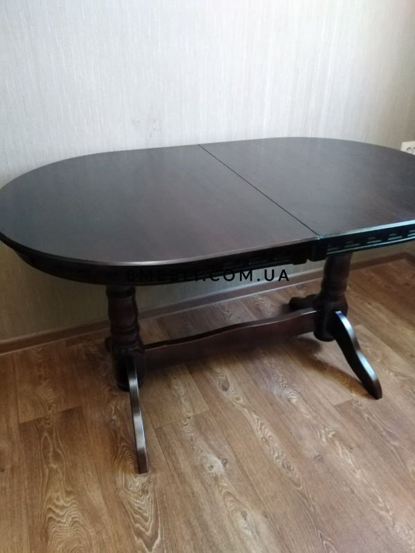 ➤Цена 9 283 грн UAH Купить Деревянный стол на кухню Стандарт 90х160+40 ➤Орех ➤Стол обеденный ➤Еко➤103СТ фото