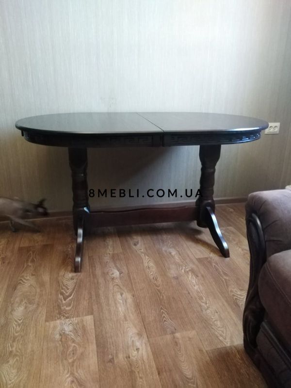 ➤Цена 9 283 грн UAH Купить Деревянный стол на кухню Стандарт 90х160+40 ➤Орех ➤Стол обеденный ➤Еко➤103СТ фото