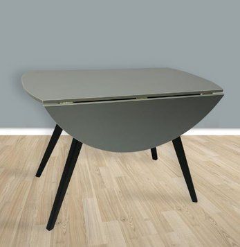 ➤Цена 6 200 грн UAH Купить Стол обеденный Оинотна-Нас 90х50(+20х2) mini черно-серый ➤Серый ➤Стол обеденный ➤Remrofib➤0085REM фото