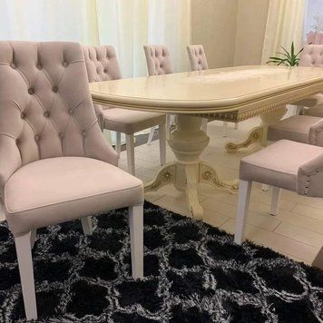 ➤Ціна 6 050 грн UAH Купити Стілець м'яке крісло Ініфііт на дерев'яних ніжках 6➤Бежевий ➤Стілець крісло м'яке➤Rotanes➤0008SEN фото