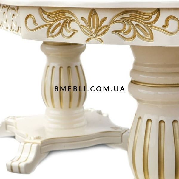 ➤Цена 40 050 грн UAH Купить Деревянный стол для гостиной раскладной 200x100 (+40) лак белый ➤Белый ➤Столы классические➤Nalp➤239PLN фото