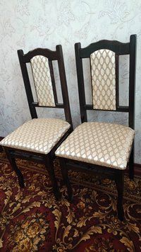 ➤Цена  UAH Купить Мягкий стул обеденный ткань беж дерево темный орех ➤Орех ➤Стулья деревянные➤Еко➤31ST фото
