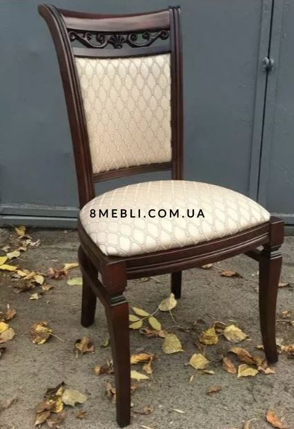 ➤Ціна 6 436 грн UAH Купити М'яке крісло з натурального дерева Гаспар лак горіх темний➤Темний горіх ➤Стілець➤Еко➤73ST фото