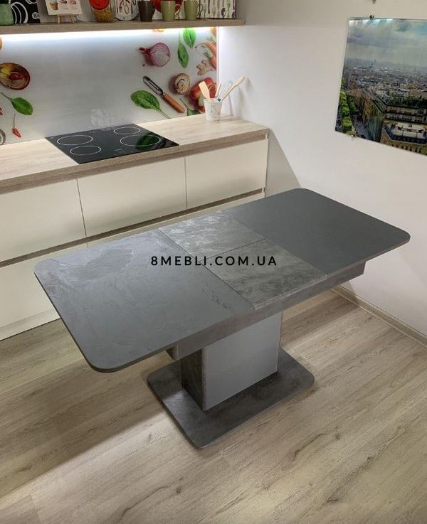 ➤Ціна 10 840 грн UAH Купити Розсувний стіл на кухню Преміум mode am 07➤Сірий ➤Стіл➤Maj➤236.16СТ фото