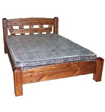 ➤Ціна 8 400 грн UAH Купити Кровать деревянная двуспалная Кярбод под старину➤Горіх ➤Ліжко під старовину➤МЕКО➤0128МЕКО фото