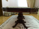 Великий банкетний стіл з фігурною стільницею на різьблених опорах Капітон 200х100 (+50+50) 140СТ фото 6