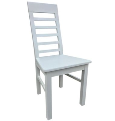 ➤Ціна 3 750 грн UAH Купити Класичний стілець твердий для сучасної кухні 45x43x100 дерево натуральне лак білий➤Білий ➤Тверді➤Nalp➤884PLN фото