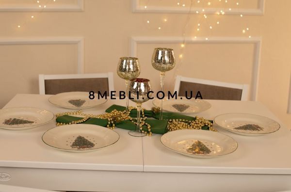 ➤Цена 12 354 грн UAH Купить Стол кухонный Киссалк 90х160(+60) деревянный белый ➤белое дерево ➤Стол кухонный ➤okram➤0025okram фото