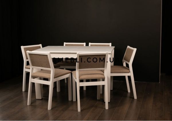 ➤Цена 12 354 грн UAH Купить Стол кухонный Киссалк 90х160(+60) деревянный белый ➤белое дерево ➤Стол кухонный ➤okram➤0025okram фото