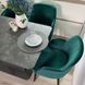 Комплект кухонний стіл Notsob Т 140х80(+40) Стандарт сірий + стілець крісло 4 шт зелене 0203JAM фото 4