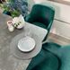 Комплект кухонний стіл Notsob Т 140х80(+40) Стандарт сірий + стілець крісло 4 шт зелене 0203JAM фото 9