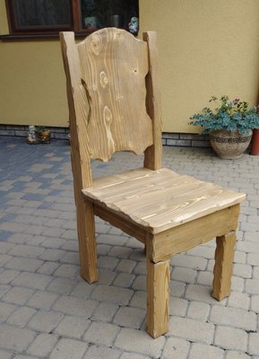 ➤Цена 2 025 грн UAH Купить Стул деревянный Атналта СТ-6 твердый под старину ➤Орех ➤Стулья под старину➤МЕКО➤0041МЕКО1 фото