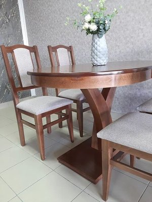 ➤Ціна 1 170 грн UAH Купити М'який стілець Нерб дерев'яний коричневий➤Горіх ➤Стільці кухонні➤Nerb➤02ST1 фото